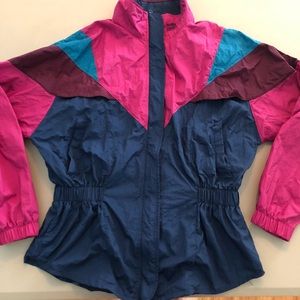 Vintage Color Blocks Windbreaker Jacket